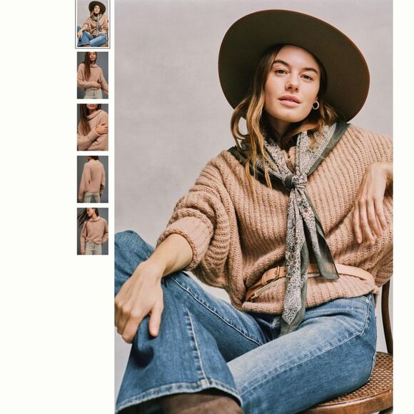 Maeve Athena Cowl Neck Sweater - Picture 1 of 5